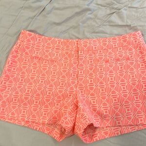 Gap coral pink pattern shorts. Great condition. Worn Ix. Selling matching blazer